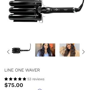 Line one hair waver. Big, effortless waves.